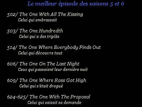 Episode saison Friends